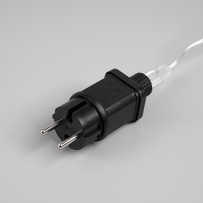 Гирлянда «Нить» 100 м роса, IP44, серебристая нить, 1000 LED, свечение мульти, 18 В Гирлянда «Нить» 100 м роса, IP44, серебристая нить, 1000 LED, свечение мульти, 18 В