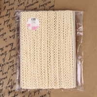 Кружево вязаное, 15 мм &times; 15 &plusmn; 1 м, цвет бежевый