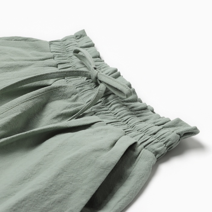 Костюм для девочки (рубашка и шорты) MINAKU, цвет оливковый, рост 158-164 см Костюм для девочки (рубашка и шорты) MINAKU, цвет оливковый, рост 158-164 см