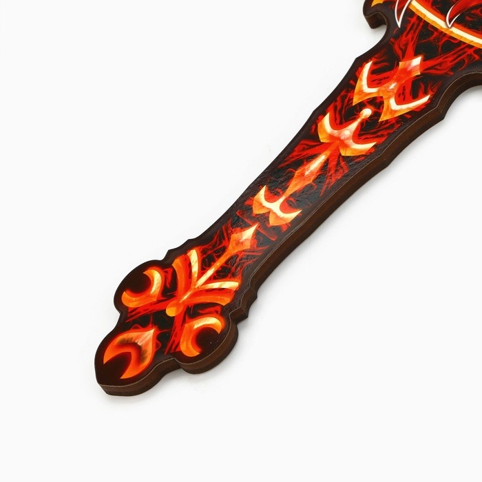 Деревянное оружие, детское сувенирное &laquo;Огненный&raquo;, меч, 12,4 х 41,5 см