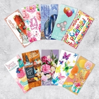 Набор конвертов для денег &laquo;С днём рождения&raquo;, 10 шт.