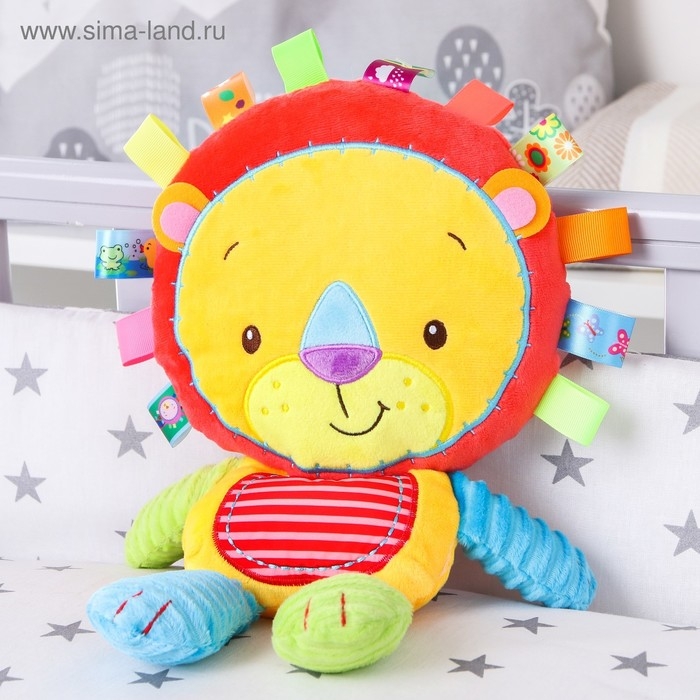 Подвеска - погремушка &laquo;Львенок&raquo;, с пищалкой, на кроватку, коляску, Крошка Я