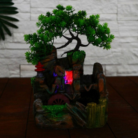 Фонтан "Фонарик у пруда" 16х17х27 см (с подсветкой, без шарика)