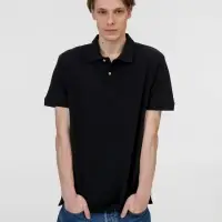 Рубашка поло унисекс Pacific, черная, размер XXL Рубашка поло унисекс Pacific, черная, размер XXL