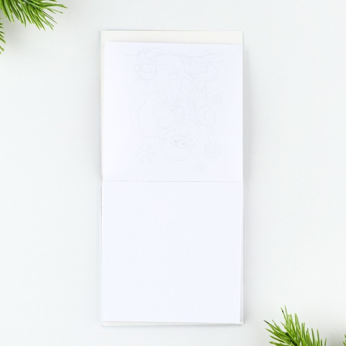 Подарочный набор новогодний, блокнот и восковые мелки &laquo;Время чудес&raquo;