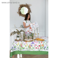 Фартук "Этель" Луговые цветы 70х60 см см, 100% хлопок, саржа 190 гр/м2