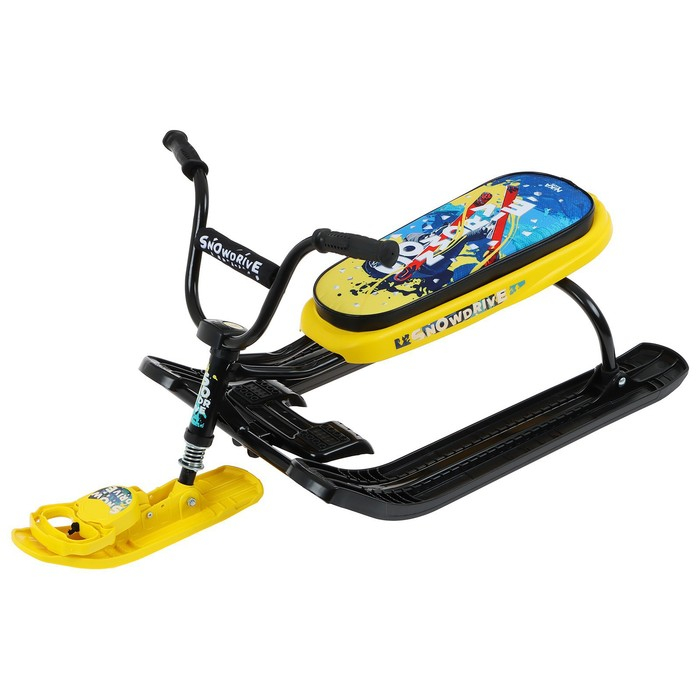 Снегокат &laquo;Ника-джамп Зимний спорт&raquo;, СНД 1, цвет чёрный/жёлтый