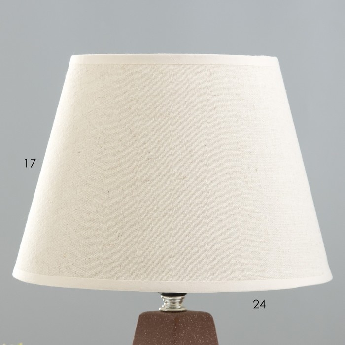 Настольная лампа "Альберта" Е27 40Вт шоколадный 25х25х36см RISALUX