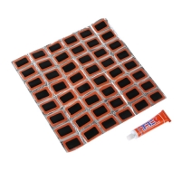 Набор для ремонта камер TOPAUTO, резиновые латки 48 шт, 34 х 25 мм, клей Набор для ремонта камер TOPAUTO, резиновые латки 48 шт, 34 х 25 мм, клей