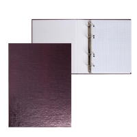 Тетрадь на 4 кольцах А5, 120 листов в клетку "Коричневая. METALLIC", обложка бумвинил, блок офсет Тетрадь на 4 кольцах А5, 120 листов в клетку "Коричневая. METALLIC", обложка бумвинил, блок офсет