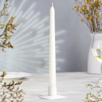 Свеча античная, 2,2х25 см, 4 шт лакированная белая