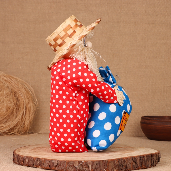 Домовой Фёдор "Будьте здоровы, живите богато", с мешком, 30 х 20 см, микс