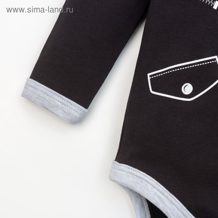 Боди Крошка Я «Рок стайл» , рост 62-68 см, (размер 22), цвет чёрный Боди Крошка Я «Рок стайл» , рост 62-68 см, (размер 22), цвет чёрный