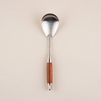 Ложка гарнирная из нержавеющей стали SL Home, &laquo;Рустик&raquo;, 33&times;8 см, цвет серебряный