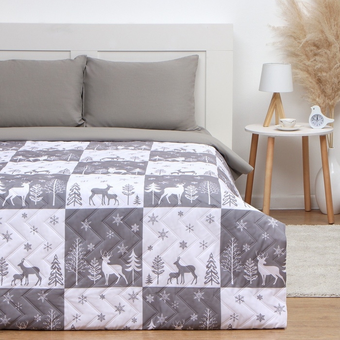 Покрывало LoveLife 1,5 сп New year forest 150*210±5см, микрофайбер, 100% п/э Покрывало LoveLife 1,5 сп New year forest 150*210±5см, микрофайбер, 100% п/э