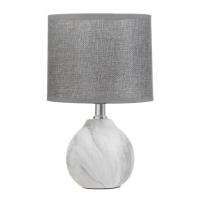 Настольная лампа "Гуте" 1хE14 белый-серый 15х15х26 см RISALUX