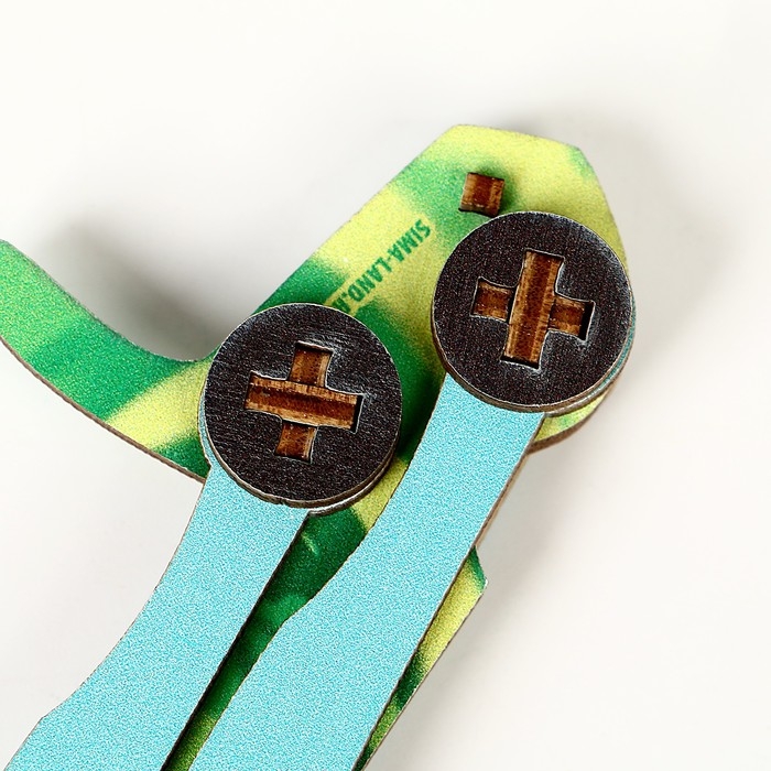 Деревянное оружие детское сувенирное &laquo;Зелёный нож-бабочка&raquo;