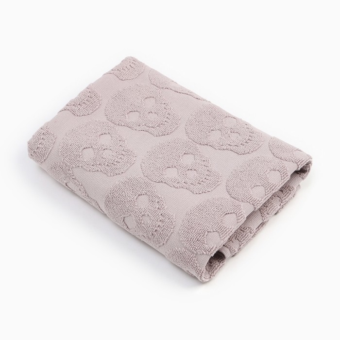 Полотенце махровое Love Life Полотенце махровое Love Life "Sculls" 30*50 см, светло-розовый, 100% хл, 450 гр/м2