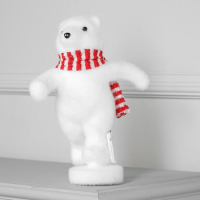 Светодиодная фигура «Бегущий мишка» 14 × 26 × 13 см, флок, батарейки CR2032х2 (в комплекте), свечение тёплое белое Светодиодная фигура «Бегущий мишка» 14 × 26 × 13 см, флок, батарейки CR2032х2 (в комплекте), свечение тёплое белое