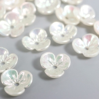 Бусины для творчества пластик "Шляпка для бусин" набор 25 шт жемчужный перламутр 1х1 см Бусины для творчества пластик "Шляпка для бусин" набор 25 шт жемчужный перламутр 1х1 см