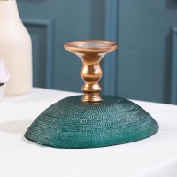 Блюдо сервировочное для фруктов Inspiration, d=22 см, на ножке, цвет изумрудный Блюдо сервировочное для фруктов Inspiration, d=22 см, на ножке, цвет изумрудный