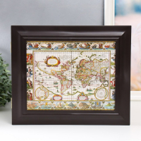 Ключница "Карта 4" Венге  26,5х31,5х4,5 см МИКС