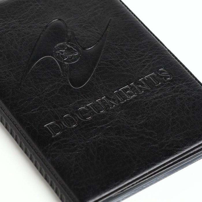 Обложка для паспорта и автодокументов, цвет чёрный Обложка для паспорта и автодокументов, цвет чёрный
