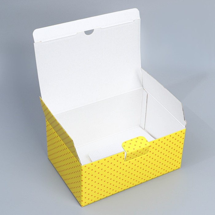 Коробка подарочная сборная, упаковка, &laquo;С Днём рождения&raquo;, 22 х 15 х 10 см