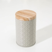 Банка для сыпучих продуктов &laquo;Сканди&raquo;, 430 мл, 11,5&times;7,3 см, цвет серый