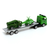 Грузовик инерционный &laquo;Военный автовоз&raquo;, с техникой, 2 машины в комплекте