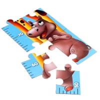 Пазл-ростомер «Зверята», с наклейками Пазл-ростомер «Зверята», с наклейками