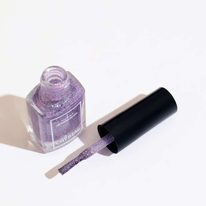 Лак для ногтей сиреневый с блестками,  голографический, тон 709, 6 мл