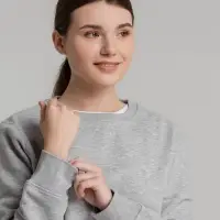 Свитшот унисекс King, серый меланж, размер XXL