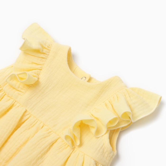 Боди детское MINAKU, цвет желтый, рост 74-80 см