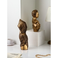 Набор фигур &laquo;Женщина воин&raquo;, полистоун, 42 см, 2 шт, цвет бронза