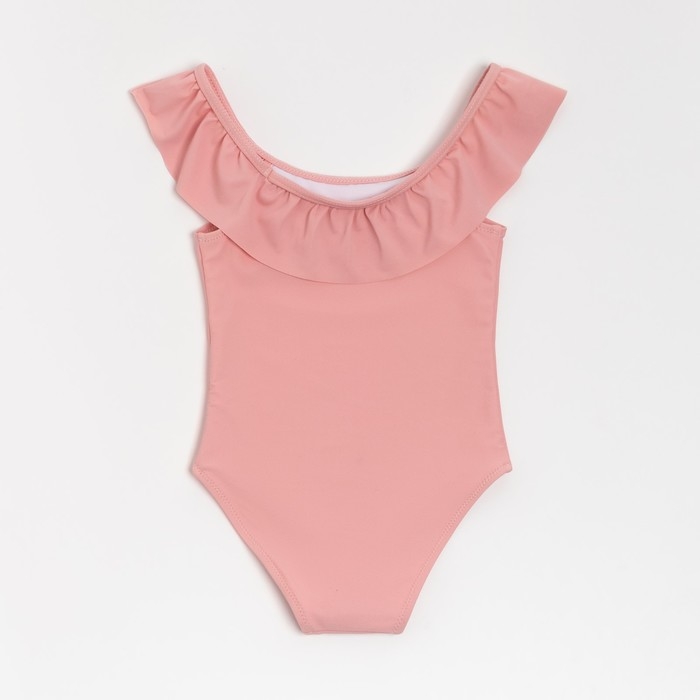 Купальник слитный детский MINAKU цвет пудровый, рост 116-122