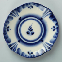 Блюдце «Силуэт», 9х9х1 см, гжель Блюдце «Силуэт», 9х9х1 см, гжель