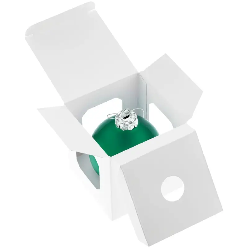 Елочный шар Finery Matt, 8 см, матовый зеленый