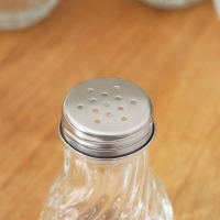 Набор стеклянных солонок Доляна &laquo;Изгиб граней&raquo;, 24 предмета: 60 мл, 5&times;7,5 см