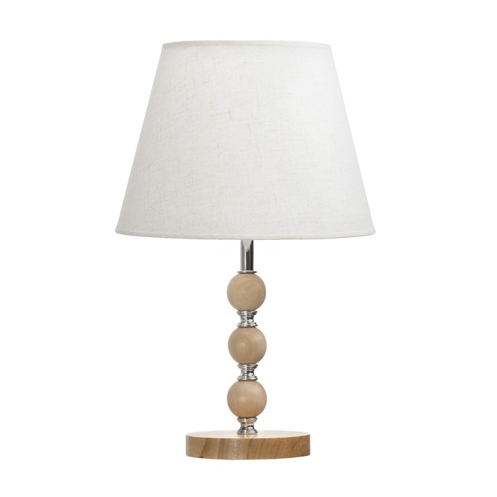 Настольная лампа "Апали" E27 40Вт светлое дерево 25х25х39 см RISALUX