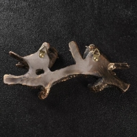 Вешалка - ключница "Веточка с двумя птичками" бронза Вешалка - ключница "Веточка с двумя птичками" бронза