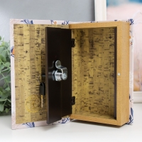 Сейф-книга дерево кожзам "Белые цветы и жёлтые птицы" 21х13х5 см Сейф-книга дерево кожзам "Белые цветы и жёлтые птицы" 21х13х5 см