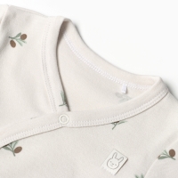 Боди с дл. рукавом Крошка Я Olives, р. 74-80, молочный