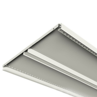 Полка для стеллажа, 50&times;125 см, перфорированная, шаг 2,5 см, цвет белый