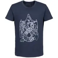 Футболка мужская &laquo;Кетцалькоатль&raquo;, синий меланж, размер S