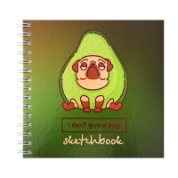 Скетчбук 195 х 195 мм, 80 листов на гребне "Вредина", твёрдая обложка, блок 100 г/м² Скетчбук 195 х 195 мм, 80 листов на гребне "Вредина", твёрдая обложка, блок 100 г/м²