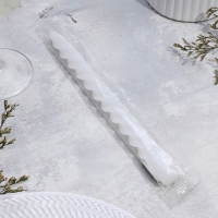 Свеча витая, 2,3х 24,5 см, 5 ч, 50 г, белая Свеча витая, 2,3х 24,5 см, 5 ч, 50 г, белая