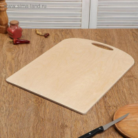 Доска разделочная и сервировочная деревянная "Прямоугольник М", 50&times;37&times;0,8 см