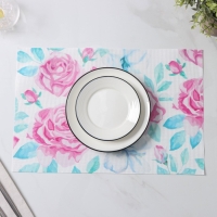 Салфетки сервировочные на стол Доляна «Бутоны», 4 шт, 45×30 см Салфетки сервировочные на стол Доляна «Бутоны», 4 шт, 45×30 см