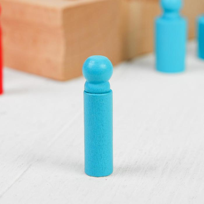 Развивающий набор цилиндров &laquo;Больше-меньше&raquo;, цветные MSN17065